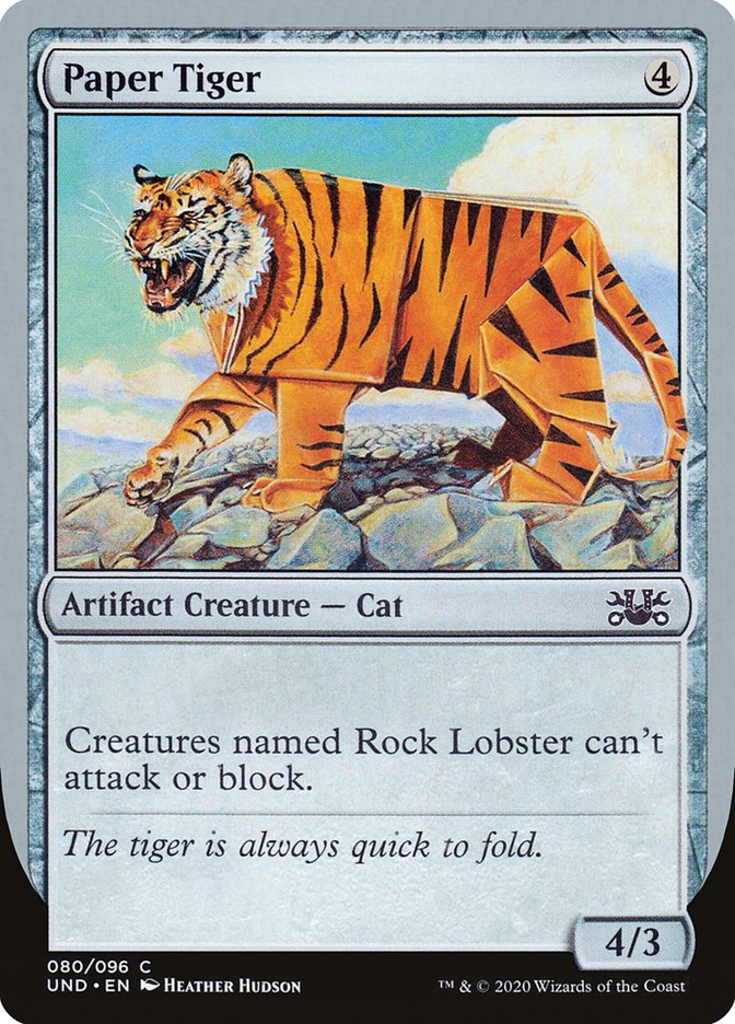 Paper Tiger [Unsanctioned] - The Mythic Store | 24h Order Processing