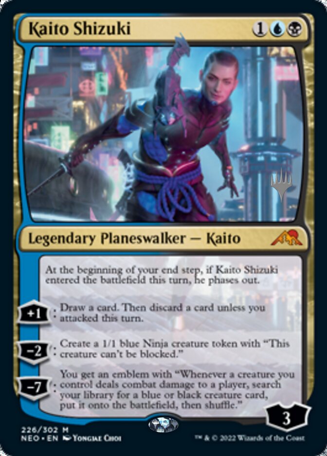 Kaito Shizuki (Promo Pack) [Kamigawa: Neon Dynasty Promos] - The Mythic Store | 24h Order Processing