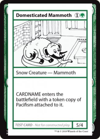 Domesticated Mammoth (2021 Edition) [Mystery Booster Playtest Cards] - The Mythic Store | 24h Order Processing