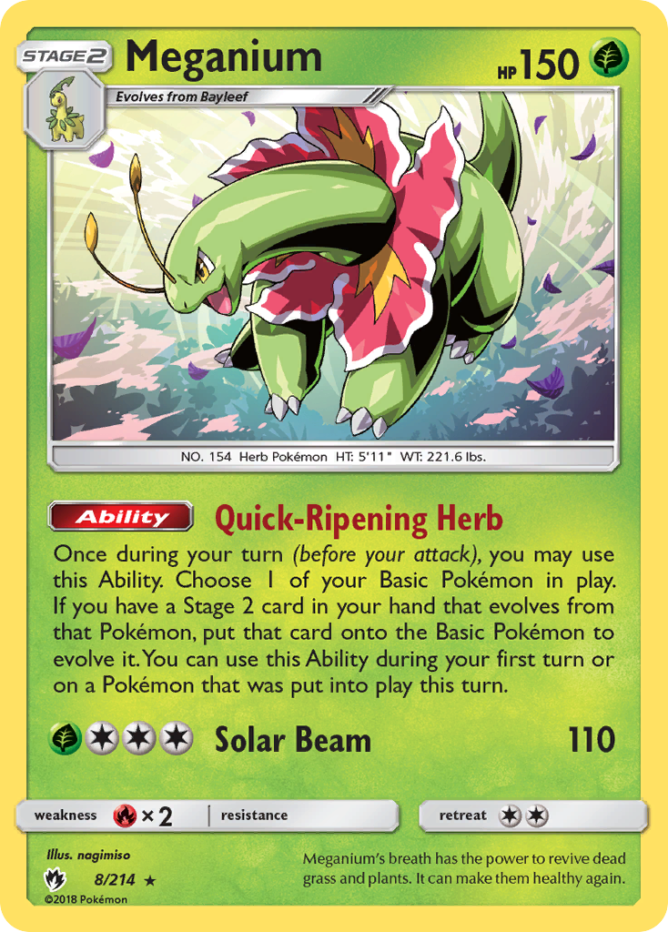 Meganium (8/214) [Sun & Moon: Lost Thunder] - The Mythic Store | 24h Order Processing