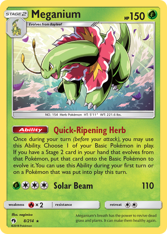 Meganium (8/214) [Sun & Moon: Lost Thunder] - The Mythic Store | 24h Order Processing