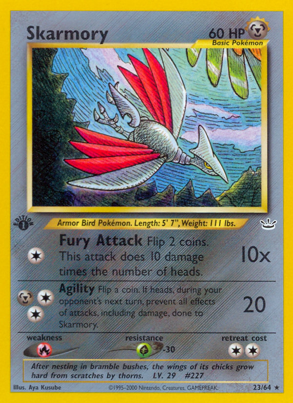 Skarmory (23/64) [Neo Revelation 1st Edition] - The Mythic Store | 24h Order Processing