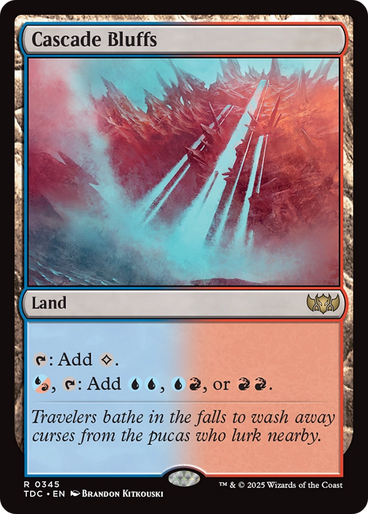 Cascade Bluffs [Tarkir: Dragonstorm Commander] - The Mythic Store | 24h Order Processing