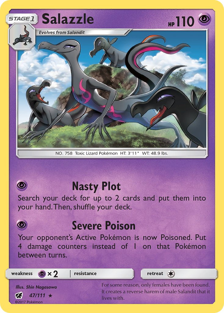 Salazzle (47/111) (Theme Deck Exclusive) [Sun & Moon: Crimson Invasion] - The Mythic Store | 24h Order Processing