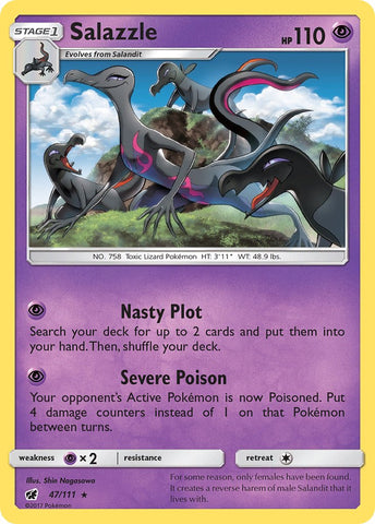 Salazzle (47/111) (Theme Deck Exclusive) [Sun & Moon: Crimson Invasion] - The Mythic Store | 24h Order Processing