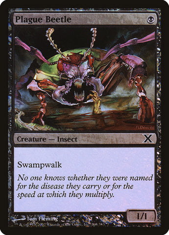 Plague Beetle (Premium Foil) [Tenth Edition] - The Mythic Store | 24h Order Processing