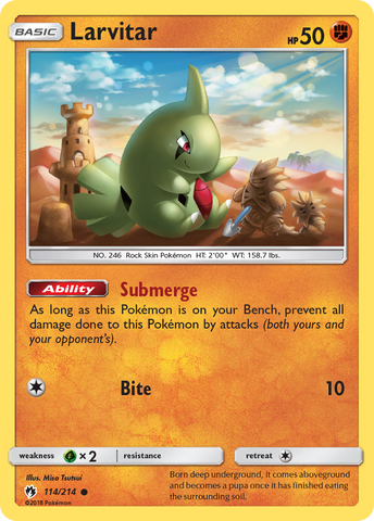 Larvitar (114/214) [Sun & Moon: Lost Thunder] - The Mythic Store | 24h Order Processing