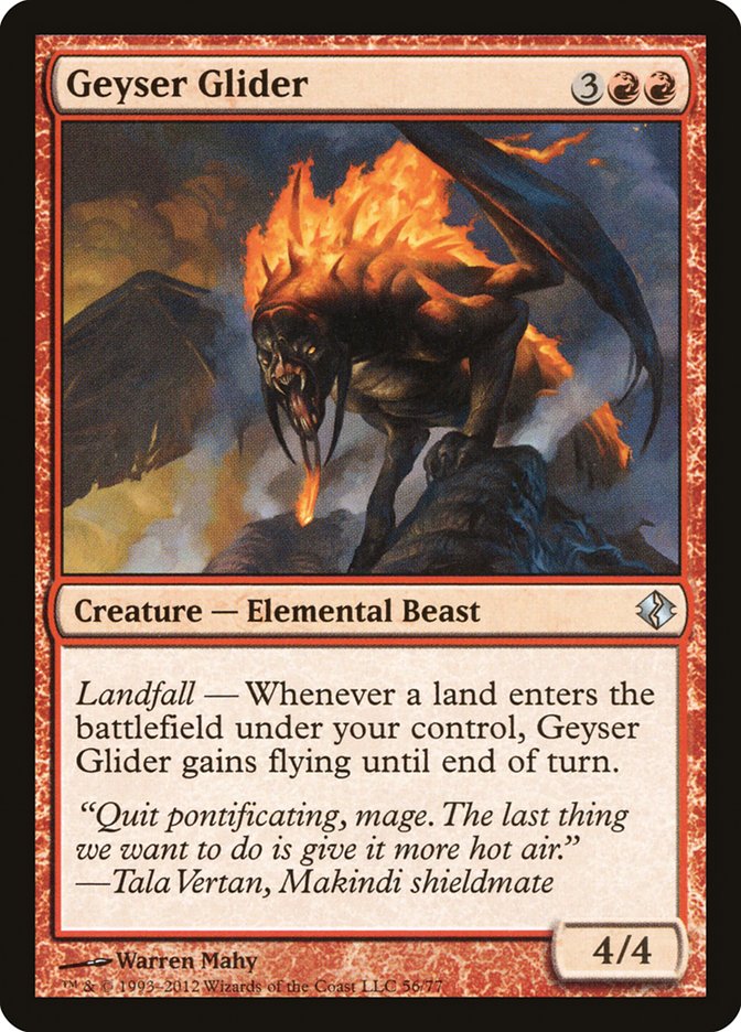 Geyser Glider [Duel Decks: Venser vs. Koth] - The Mythic Store | 24h Order Processing