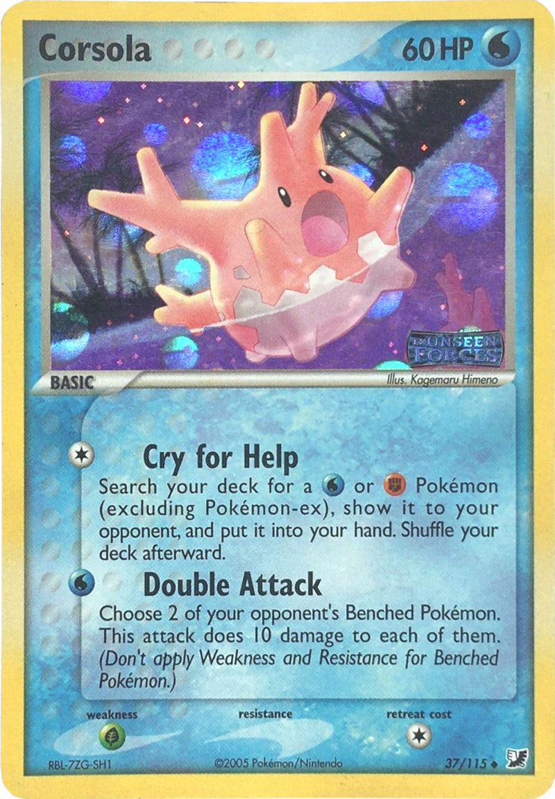 Corsola (37/115) (Stamped) [EX: Unseen Forces] - The Mythic Store | 24h Order Processing