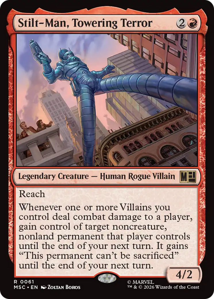Stilt-Man, Towering Terror (Surge Foil) [Marvel Super Heroes Commander] - The Mythic Store | 24h Order Processing