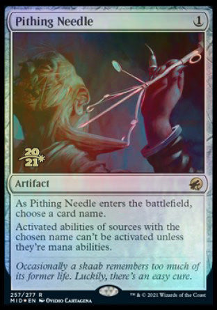 Pithing Needle [Innistrad: Midnight Hunt Prerelease Promos] - The Mythic Store | 24h Order Processing