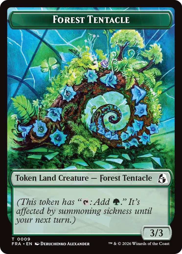 Dragon // Forest Tentacle Double-Sided Token [Reality Fracture Tokens] - The Mythic Store | 24h Order Processing