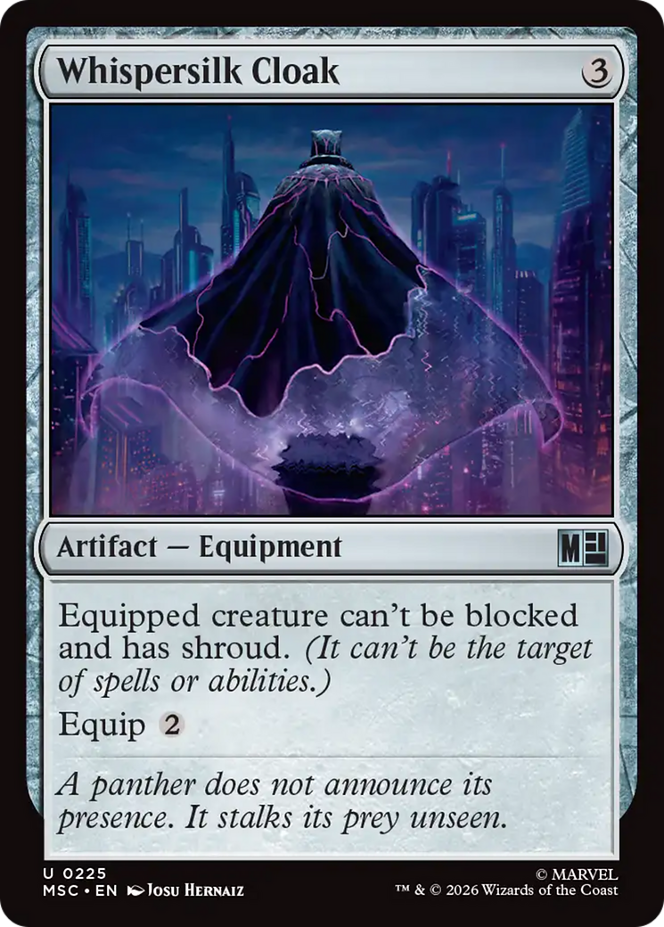 Whispersilk Cloak (Surge Foil) [Marvel Super Heroes Commander] - The Mythic Store | 24h Order Processing