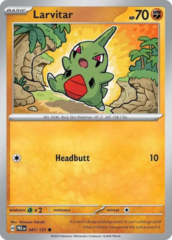 Larvitar (047/131) [Scarlet & Violet: Prismatic Evolutions] - The Mythic Store | 24h Order Processing