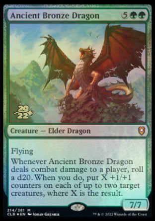 Ancient Bronze Dragon [Commander Legends: Battle for Baldur's Gate Prerelease Promos] - The Mythic Store | 24h Order Processing
