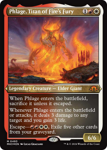 Phlage, Titan of Fire's Fury (Foil Etched) [Modern Horizons 3] - The Mythic Store | 24h Order Processing