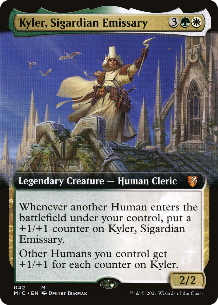 Kyler, Sigardian Emissary (Extended Art) [Innistrad: Midnight Hunt Commander] - The Mythic Store | 24h Order Processing