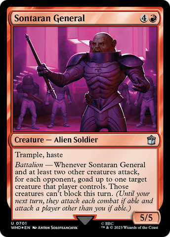 Sontaran General (Surge Foil) [Doctor Who] - The Mythic Store | 24h Order Processing