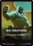 Big Creatures Theme Card [Avatar: The Last Airbender Tokens] - The Mythic Store | 24h Order Processing