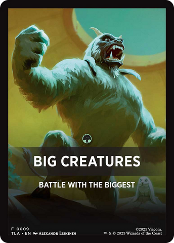 Big Creatures Theme Card [Avatar: The Last Airbender Tokens] - The Mythic Store | 24h Order Processing