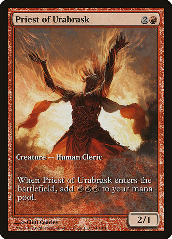 Priest of Urabrask (Game Day) (Full Art) [New Phyrexia Promos] - The Mythic Store | 24h Order Processing