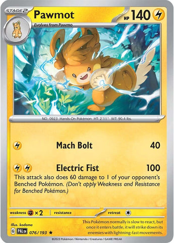 Pawmot (076/193) [Scarlet & Violet: Paldea Evolved] - The Mythic Store | 24h Order Processing