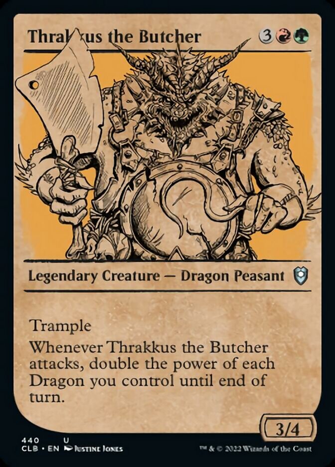 Thrakkus the Butcher (Showcase) [Commander Legends: Battle for Baldur's Gate] - The Mythic Store | 24h Order Processing