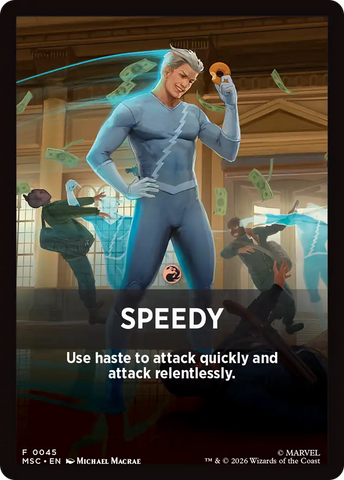 Speedy Theme Card [Marvel Super Heroes Commander] - The Mythic Store | 24h Order Processing