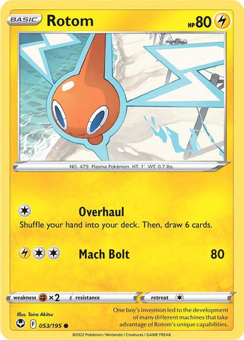 Rotom (053/195) [Sword & Shield: Silver Tempest] - The Mythic Store | 24h Order Processing