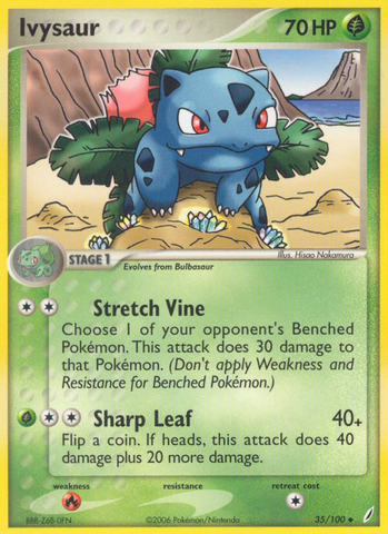 Ivysaur (35/100) [EX: Crystal Guardians] - The Mythic Store | 24h Order Processing