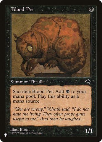 Blood Pet [The List] - The Mythic Store | 24h Order Processing