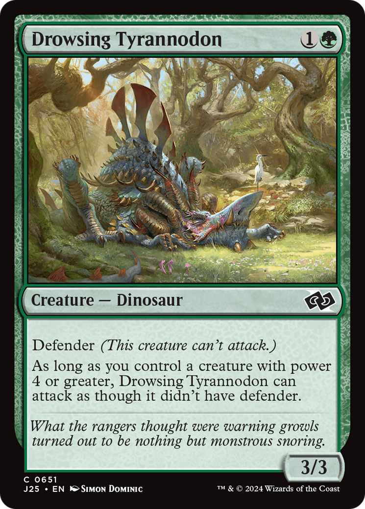 Drowsing Tyrannodon [Foundations Jumpstart] - The Mythic Store | 24h Order Processing