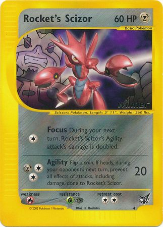 Rocket's Scizor (4) (Winner) [Best of Promos] - The Mythic Store | 24h Order Processing