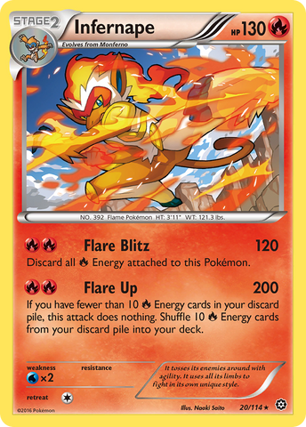 Infernape (20/114) [XY: Steam Siege] - The Mythic Store | 24h Order Processing