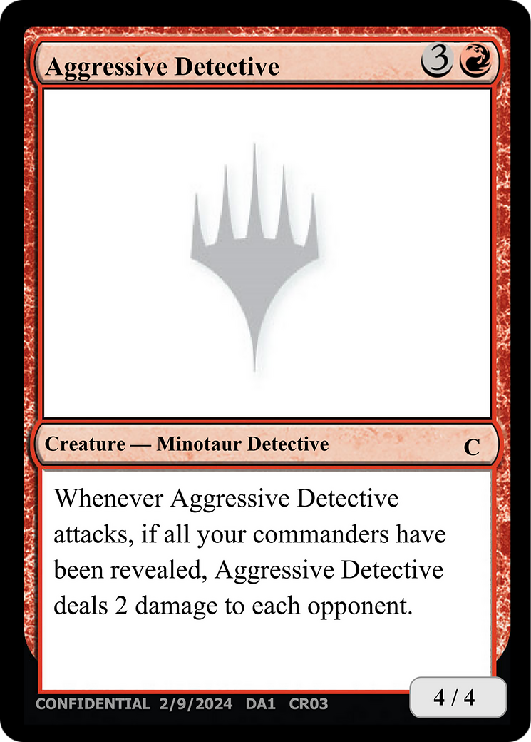 Aggressive Detective [Unknown Event] - The Mythic Store | 24h Order Processing