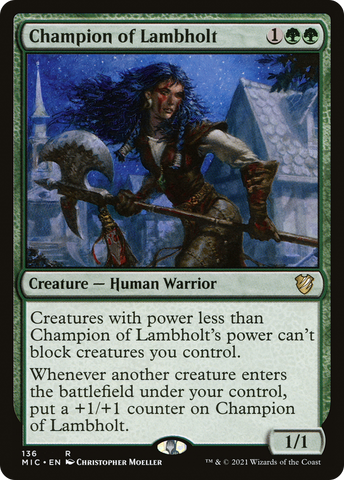 Champion of Lambholt [Innistrad: Midnight Hunt Commander] - The Mythic Store | 24h Order Processing