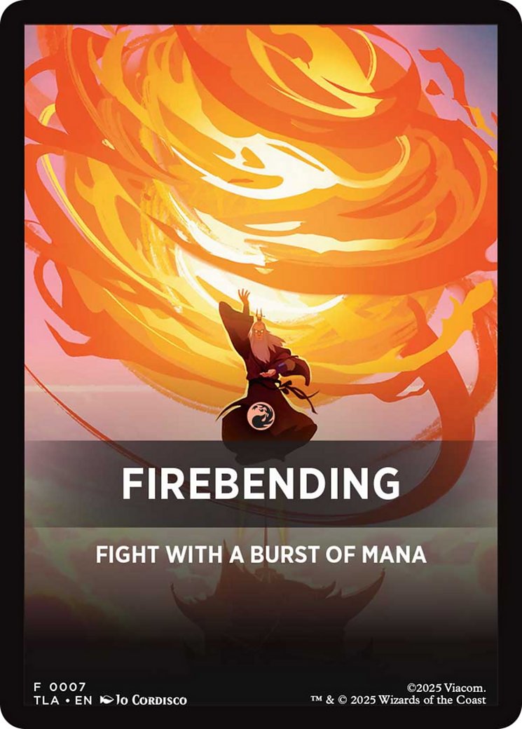 Firebending Theme Card [Avatar: The Last Airbender Tokens] - The Mythic Store | 24h Order Processing