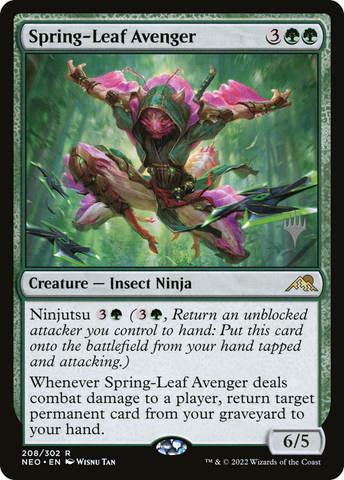 Spring-Leaf Avenger (Promo Pack) [Kamigawa: Neon Dynasty Promos] - The Mythic Store | 24h Order Processing