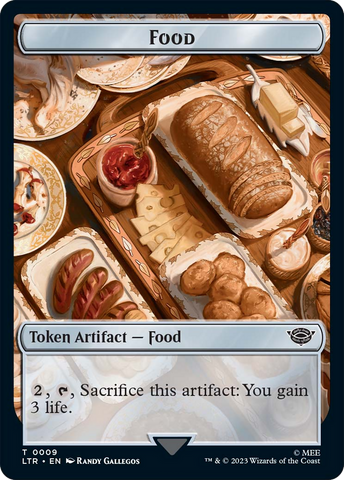 Food (09) // Human Soldier (02) Double-Sided Token [The Lord of the Rings: Tales of Middle-Earth Tokens] - The Mythic Store | 24h Order Processing