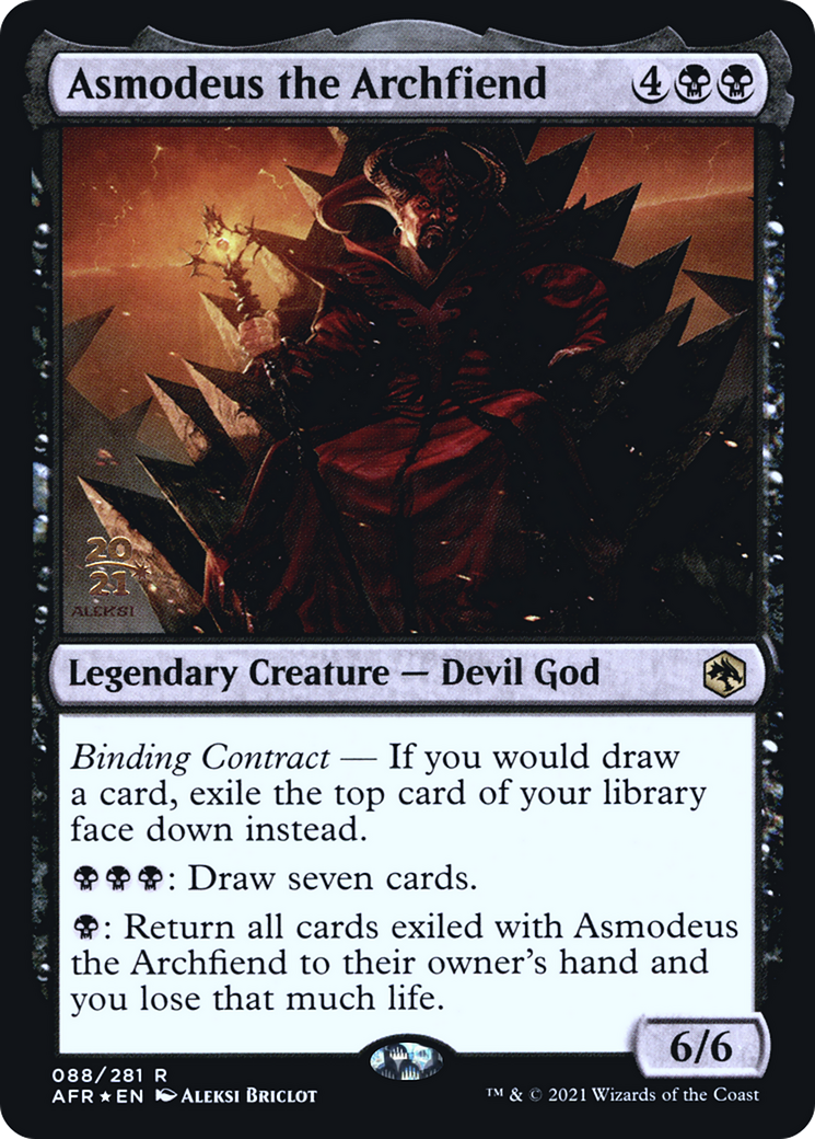 Asmodeus the Archfiend [Dungeons & Dragons: Adventures in the Forgotten Realms Prerelease Promos] - The Mythic Store | 24h Order Processing