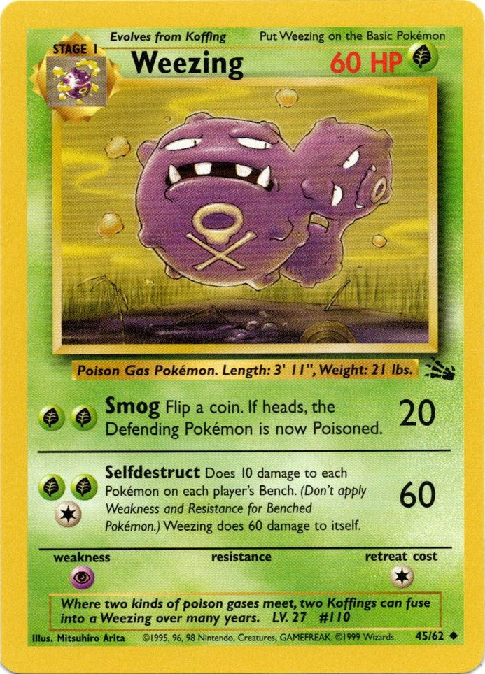 Weezing (45/62) [Fossil Unlimited] - The Mythic Store | 24h Order Processing