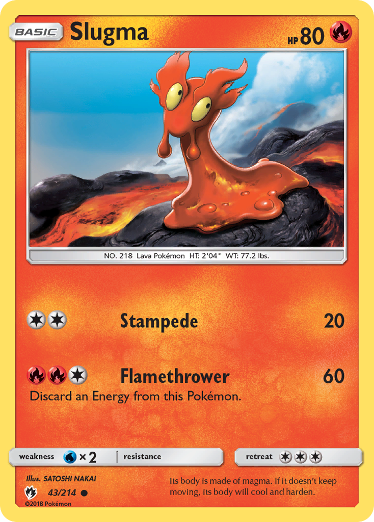 Slugma (43/214) [Sun & Moon: Lost Thunder] - The Mythic Store | 24h Order Processing