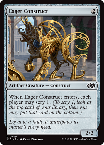 Eager Construct [Foundations Jumpstart] - The Mythic Store | 24h Order Processing