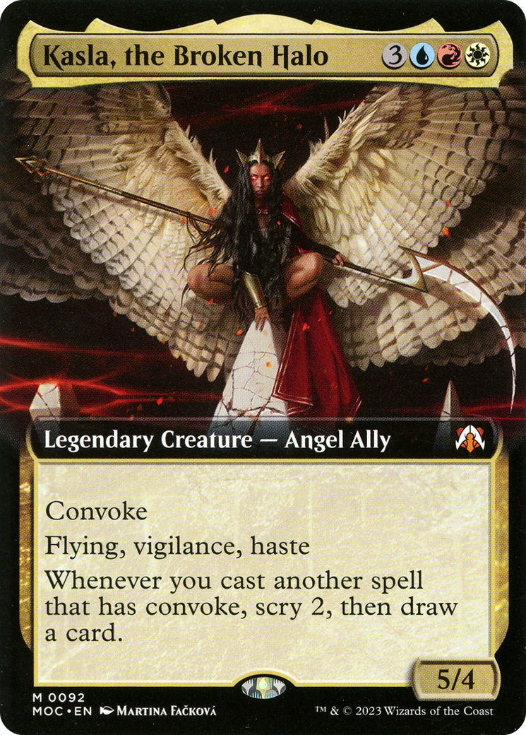Kasla, the Broken Halo (Extended Art) [March of the Machine Commander] - The Mythic Store | 24h Order Processing