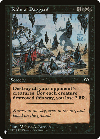 Rain of Daggers [The List] - The Mythic Store | 24h Order Processing