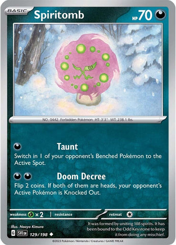 Spiritomb (129/198) [Scarlet & Violet: Base Set] - The Mythic Store | 24h Order Processing
