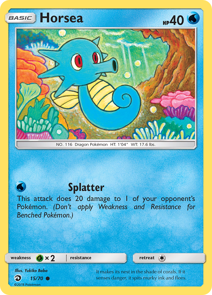 Horsea (15/70) [Sun & Moon: Dragon Majesty] - The Mythic Store | 24h Order Processing