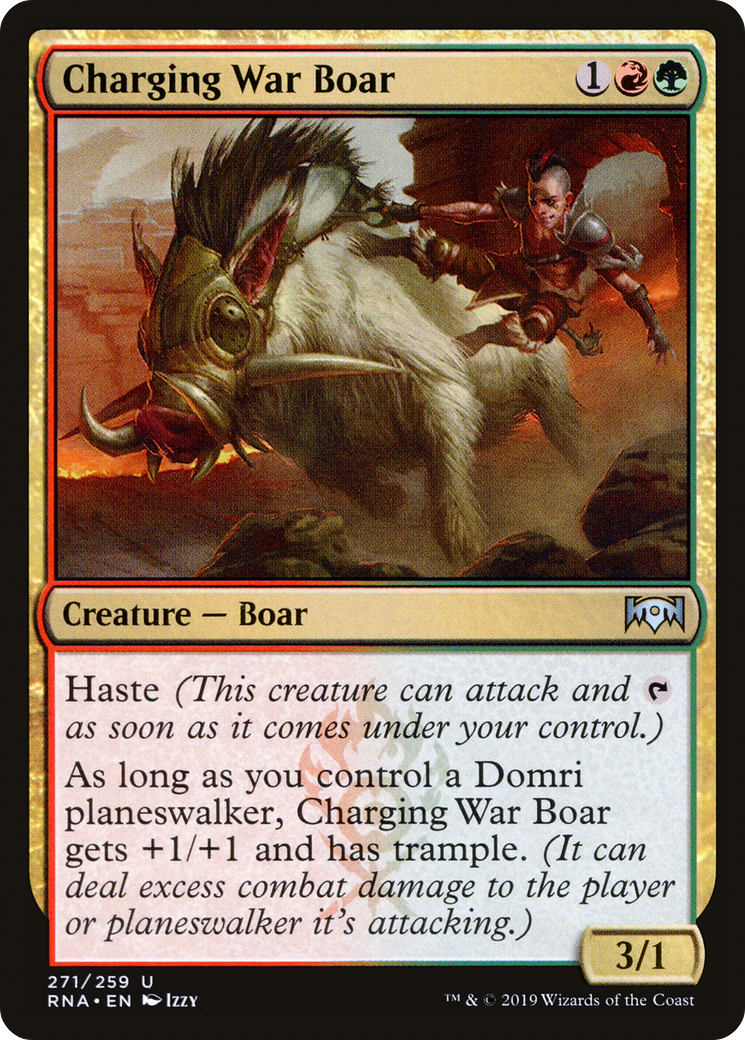 Charging War Boar [Ravnica Allegiance] - The Mythic Store | 24h Order Processing