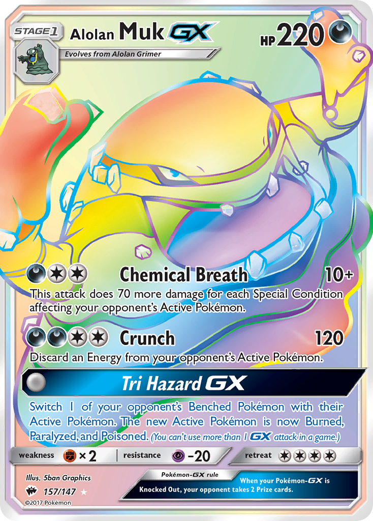 Alolan Muk GX (157/147) [Sun & Moon: Burning Shadows] - The Mythic Store | 24h Order Processing