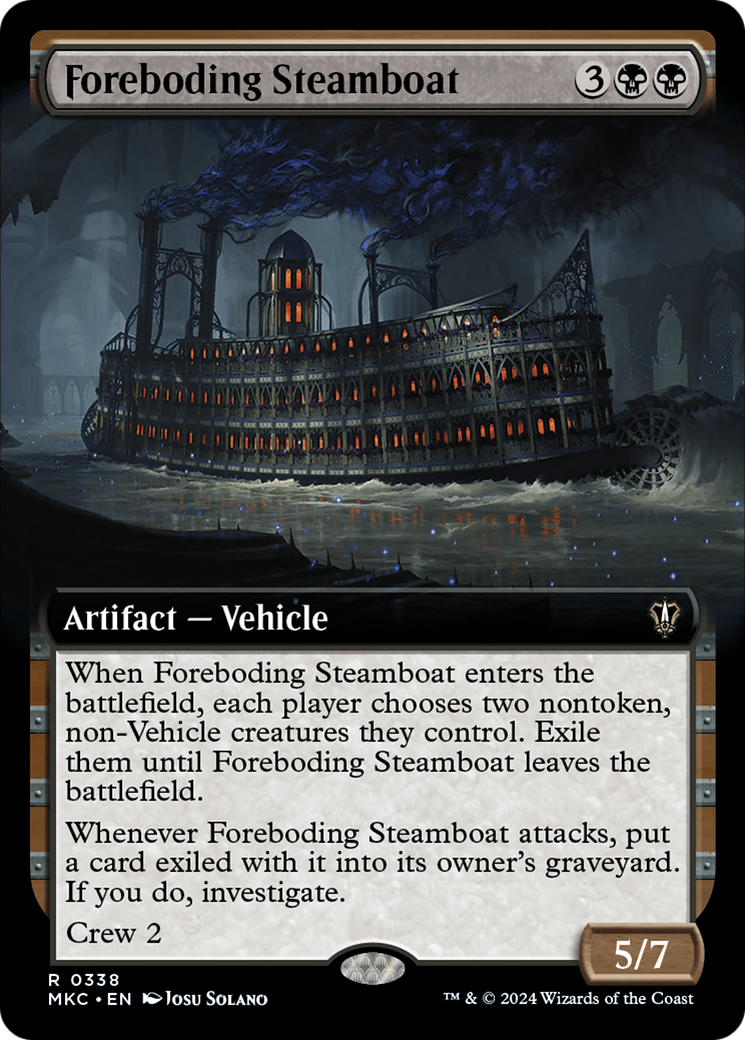 Foreboding Steamboat (Extended Art) [Murders at Karlov Manor Commander] - The Mythic Store | 24h Order Processing